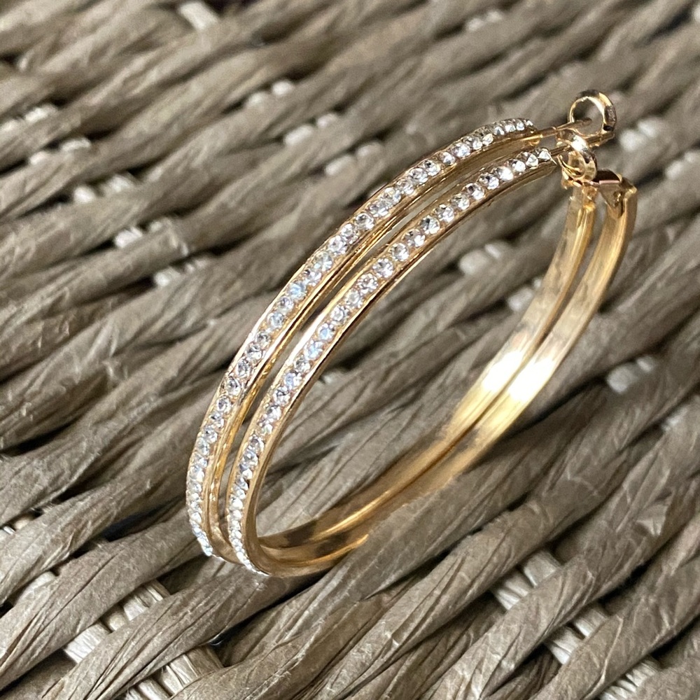 18K Gold Plated Hoop Earrings